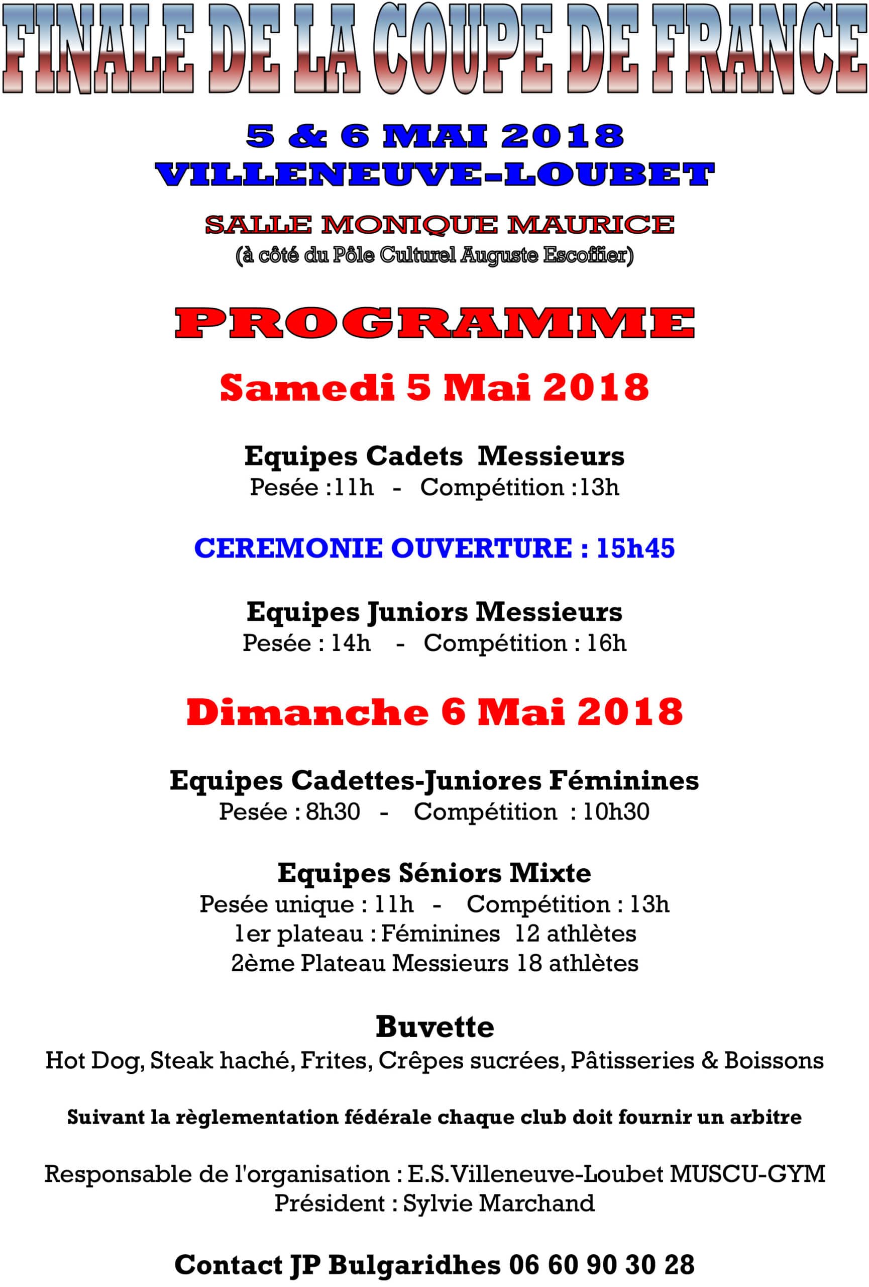 20180414 Telecharger le programe Finale de la Coupe de France