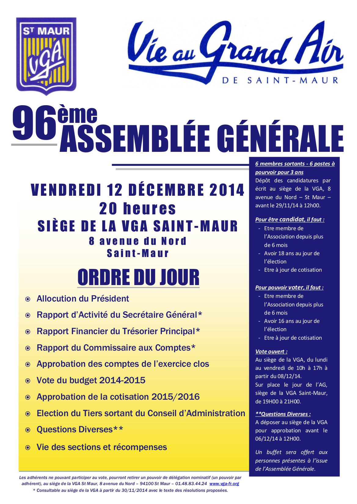 affiche AG VGA 2014