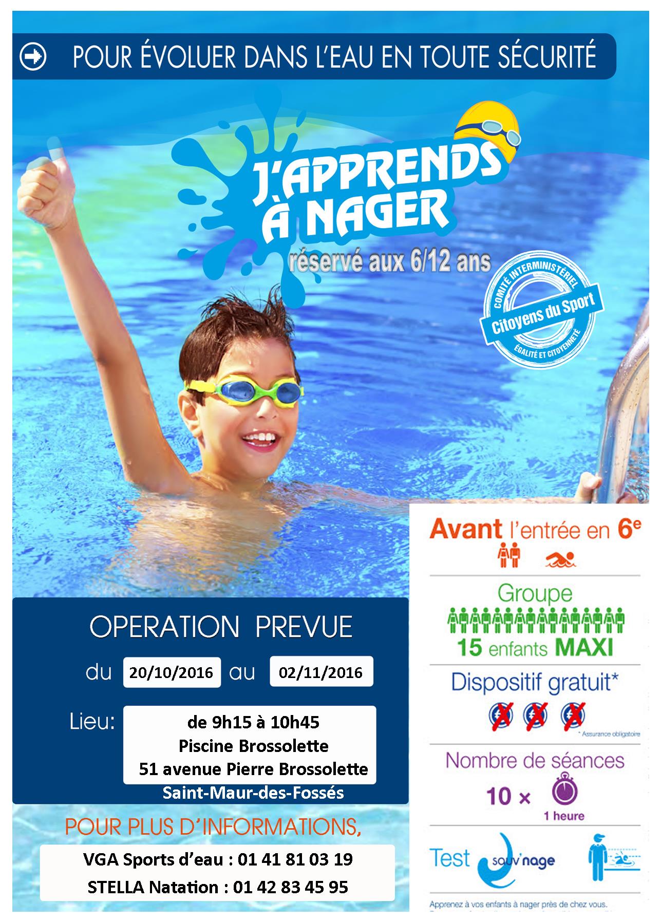 20160919 Flyer Japprends à Nager 2016