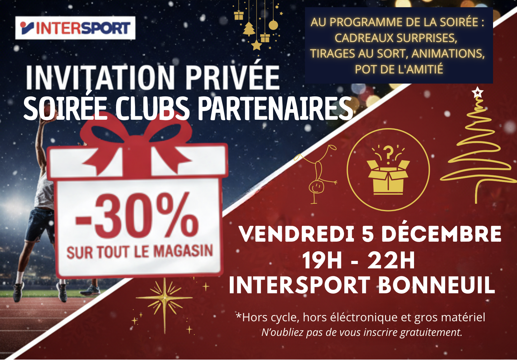 Invitation Soirée club du 512 BONNEUIL